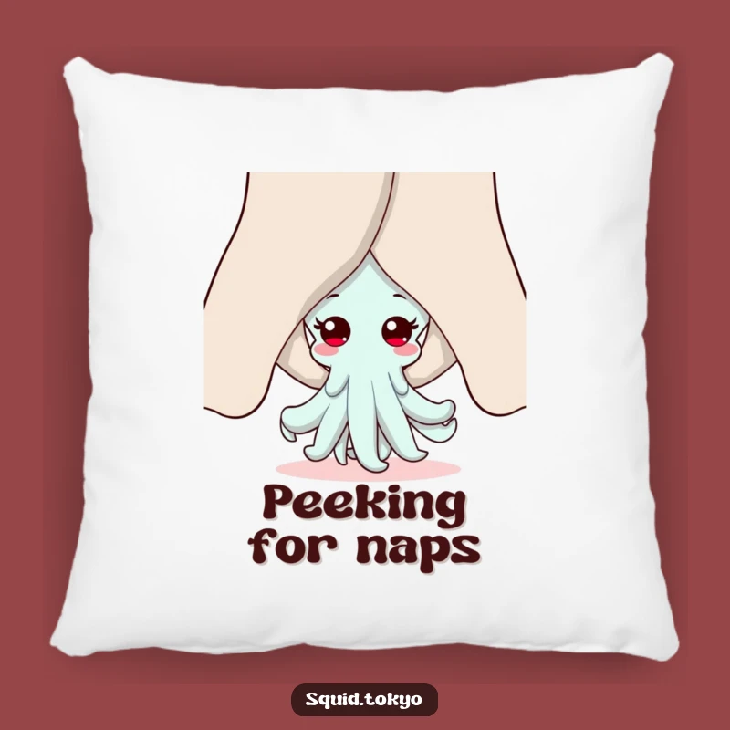 Cute Funny Kawaii Squid Pillow: Soft and Adorable Character Comfort, Great Funny Gift