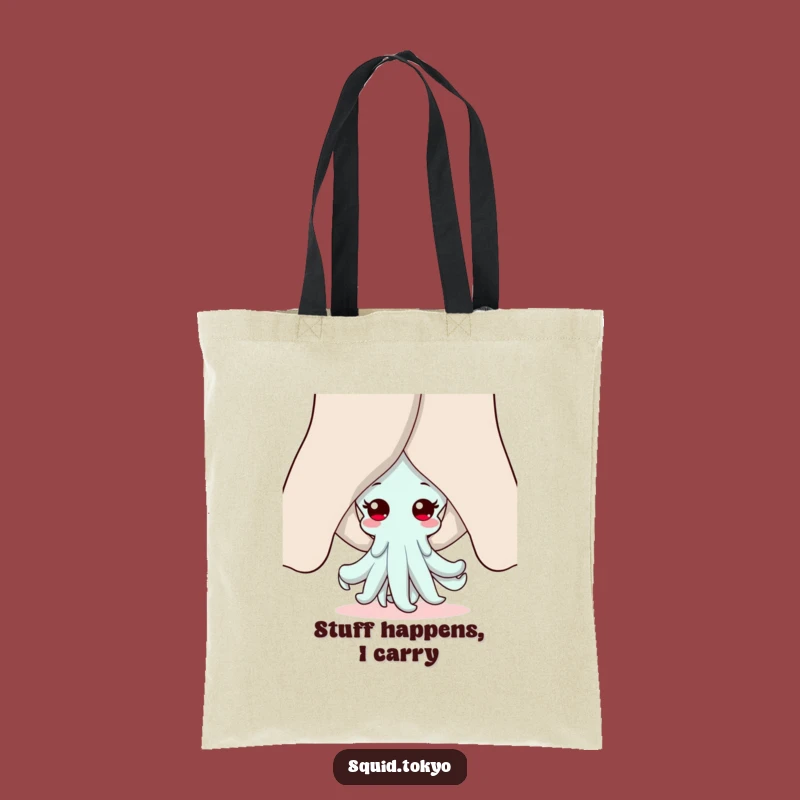 Funny Kawaii Squid Tote Bag: Carry Your Essentials with This Cute, Playful Accessory